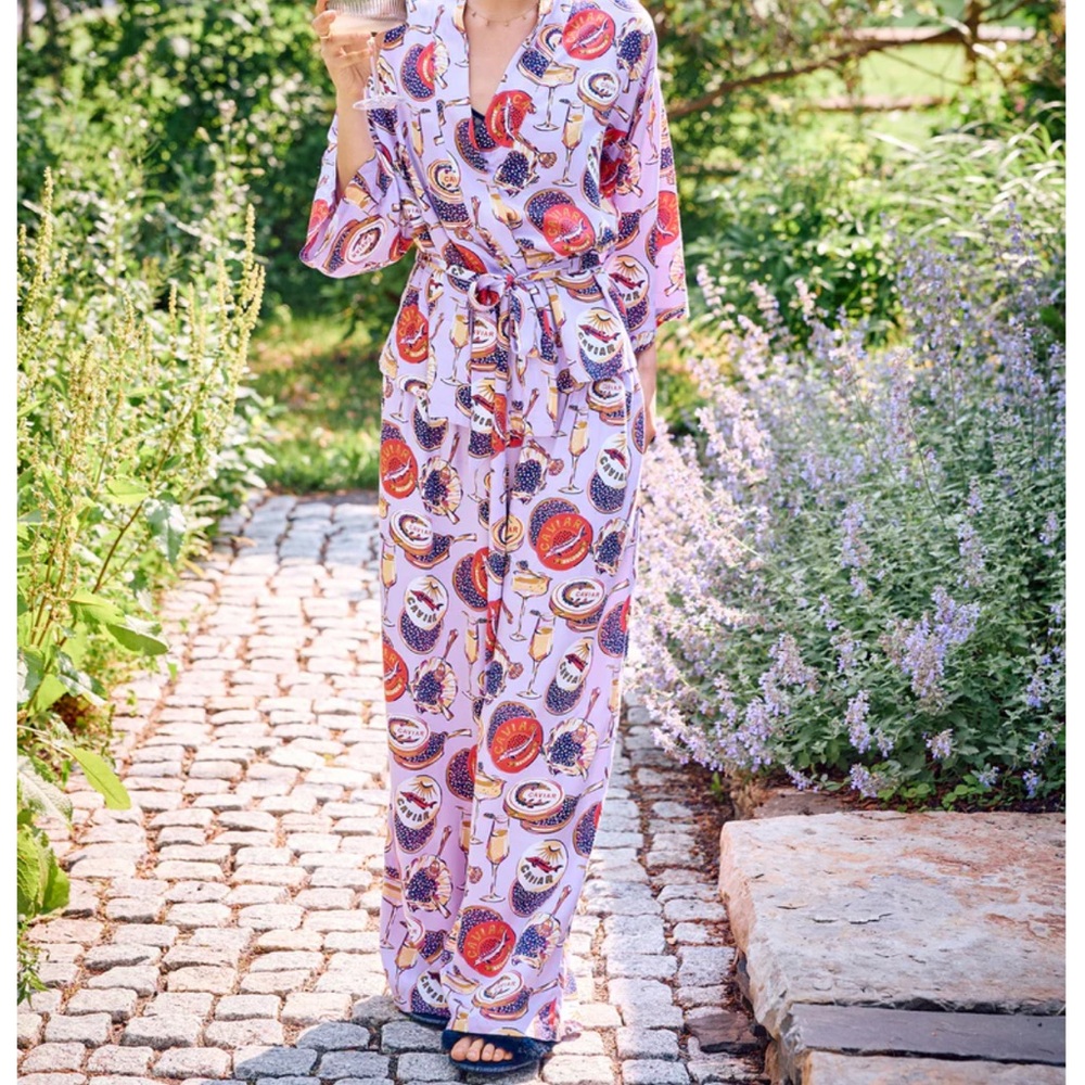 Printfresh Pink and Purple Pajama Set